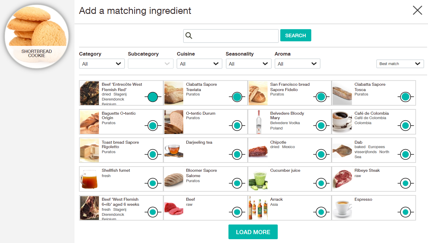 Foodpairing Tool Shortbread cookie 1